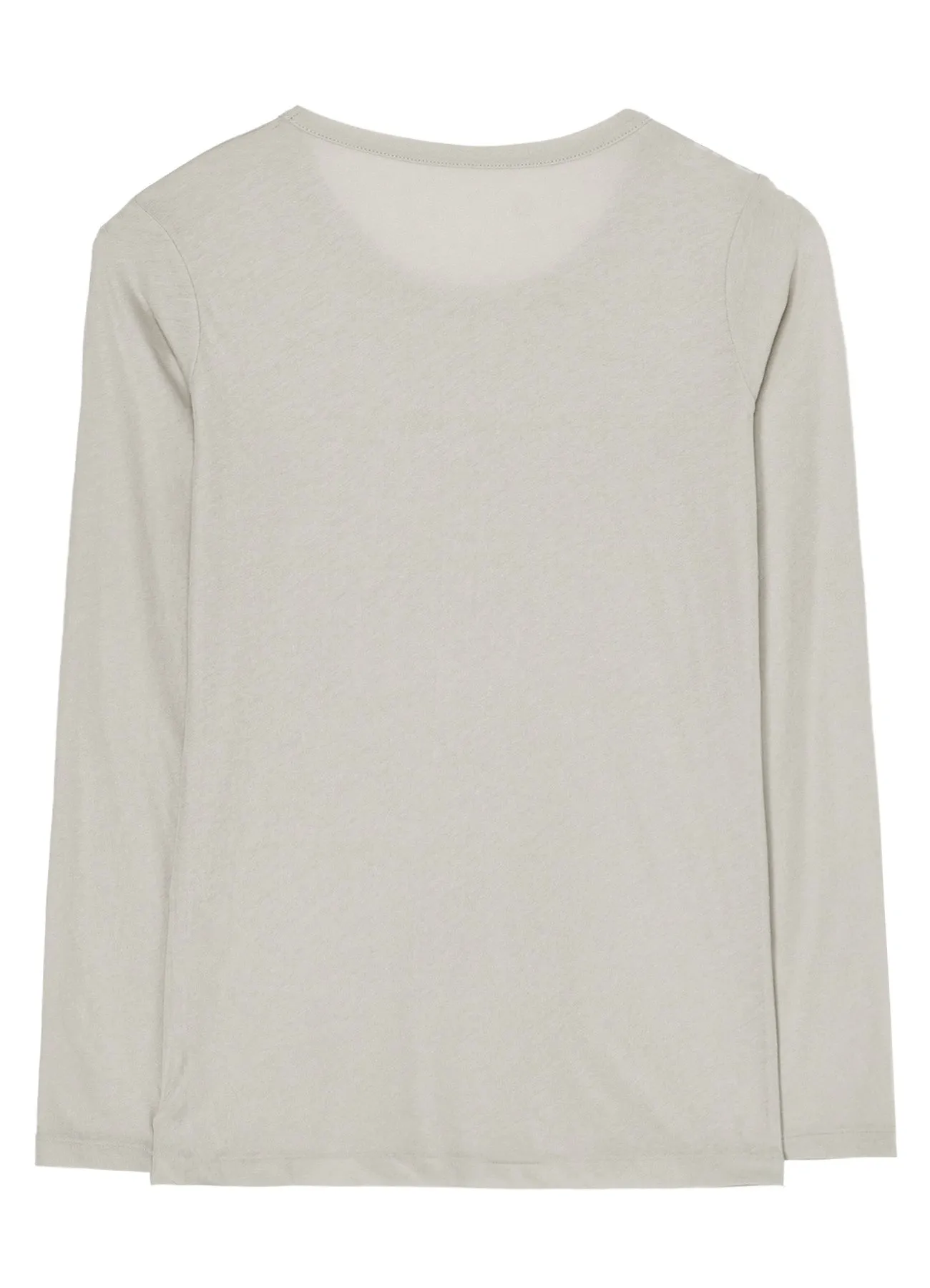 80/-HIGH GAUGE SINGLE JERSEY ROUND NECK LONG SLV T sold by Yohji Yamamoto product image thumbnail 3