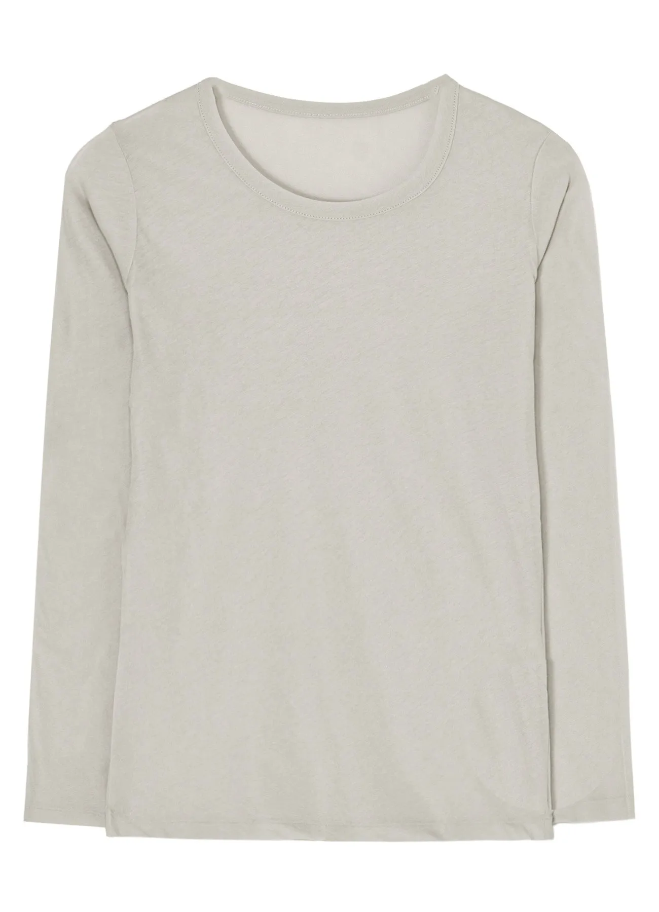 80/-HIGH GAUGE SINGLE JERSEY ROUND NECK LONG SLV T sold by Yohji Yamamoto product image thumbnail 2