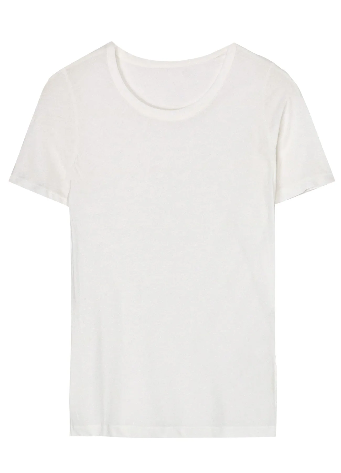 80/-HIGH GAUGE SINGLE JERSEY ROUND NECK SHORT SLV T sold by Yohji Yamamoto product image thumbnail 2