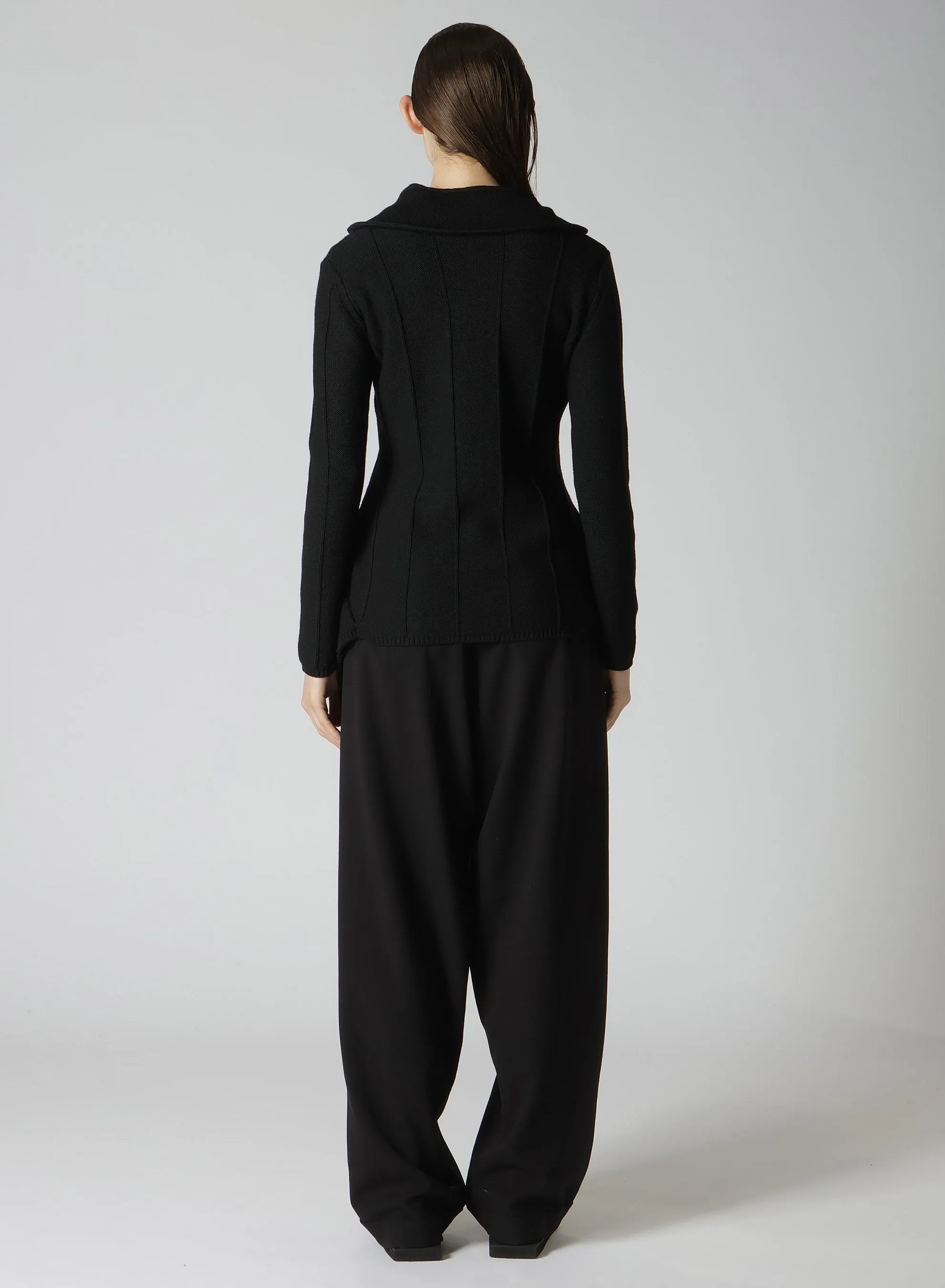 5G2P BACKSIDE KNIT POCKET DETAIL CARDIGAN sold by Yohji Yamamoto product image thumbnail 5