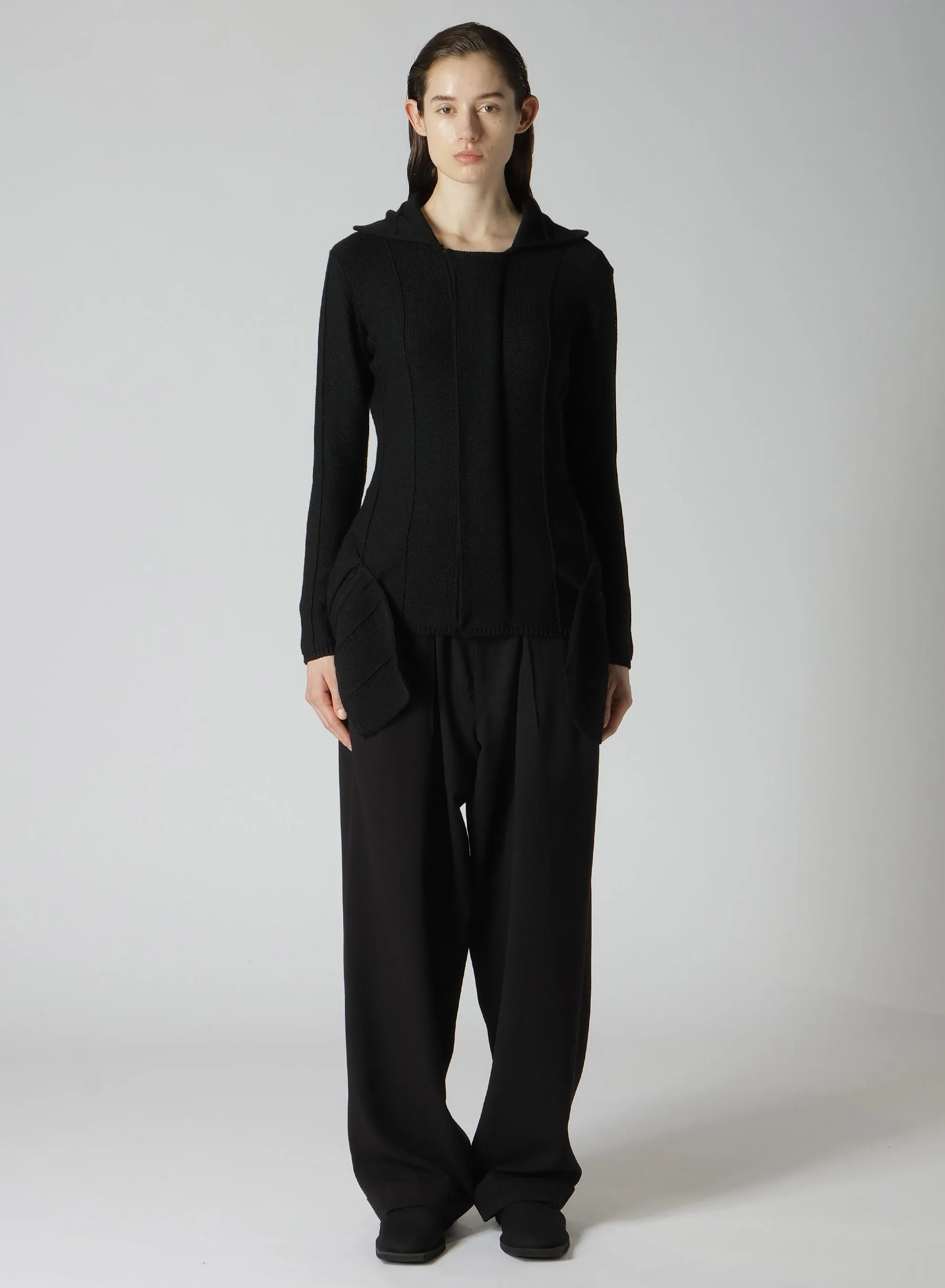 5G2P BACKSIDE KNIT POCKET DETAIL CARDIGAN sold by Yohji Yamamoto product image thumbnail 3