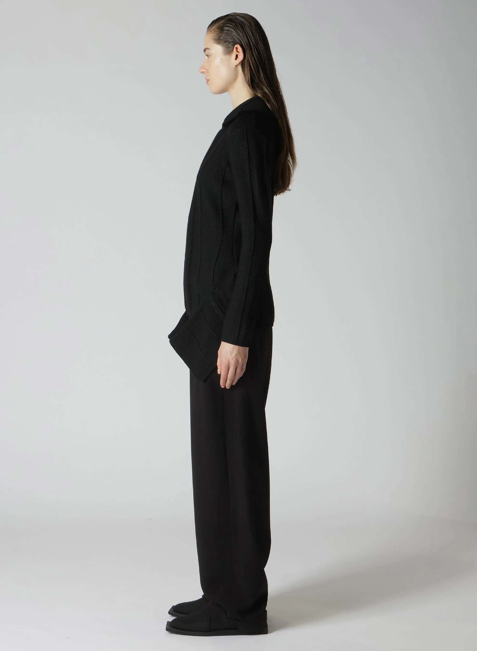 5G2P BACKSIDE KNIT POCKET DETAIL CARDIGAN sold by Yohji Yamamoto product image thumbnail 4