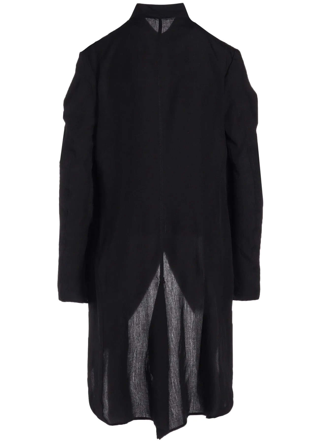 CELLULOSE POPLIN ROUNDED HEM SHIRT DRESS sold by Yohji Yamamoto product image thumbnail 4