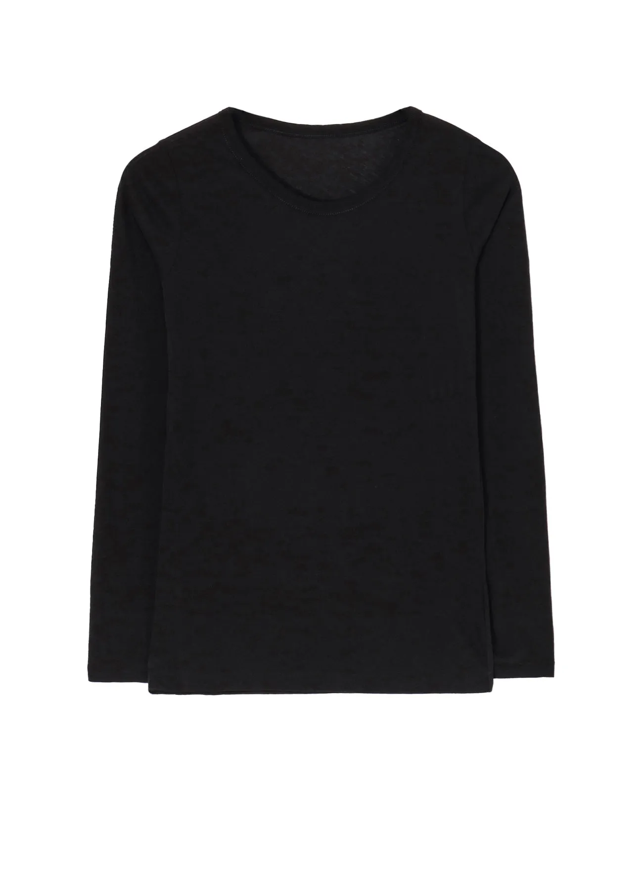 80/-HIGH GAUGE SINGLE JERSEY ROUND NECK LONG SLV T sold by Yohji Yamamoto