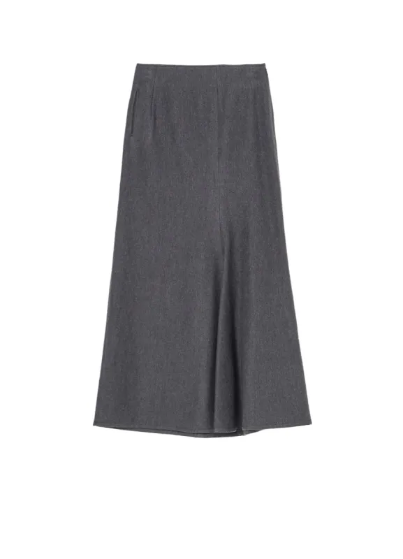 W/C TWILL WASHER L SLIM FLARE SKIRT sold by Yohji Yamamoto