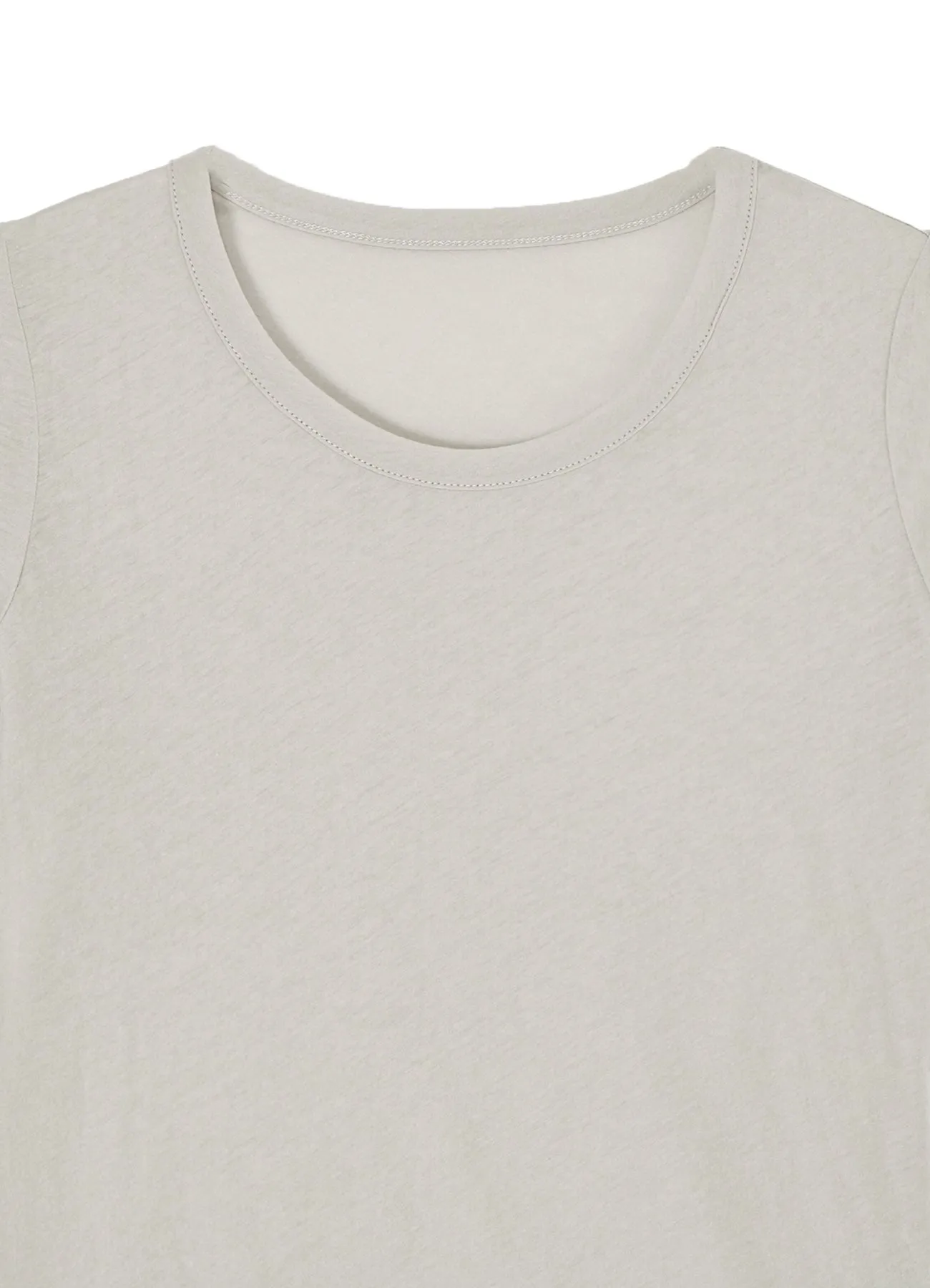 80/-HIGH GAUGE SINGLE JERSEY ROUND NECK SHORT SLV T sold by Yohji Yamamoto product image thumbnail 4