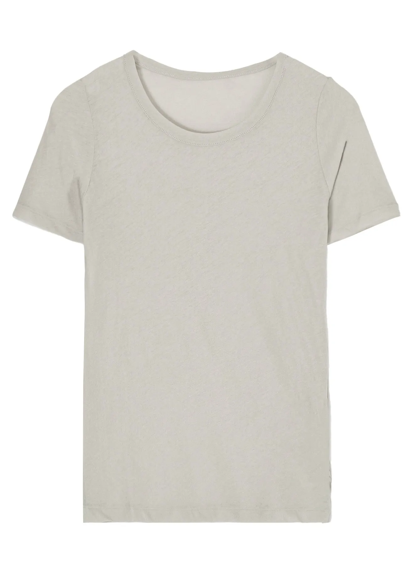 80/-HIGH GAUGE SINGLE JERSEY ROUND NECK SHORT SLV T sold by Yohji Yamamoto product image thumbnail 2