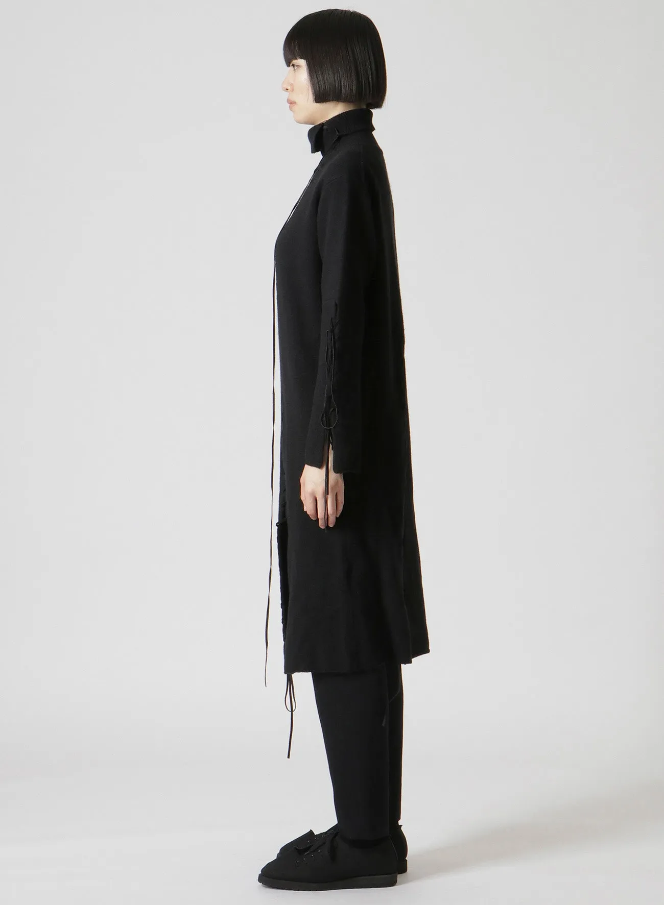 PLAIN ST LEATHER STRING TURTLE NECK DRESS sold by Yohji Yamamoto product image thumbnail 4