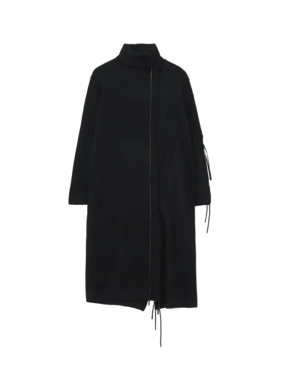 PLAIN ST LEATHER STRING TURTLE NECK DRESS made by Yohji Yamamoto