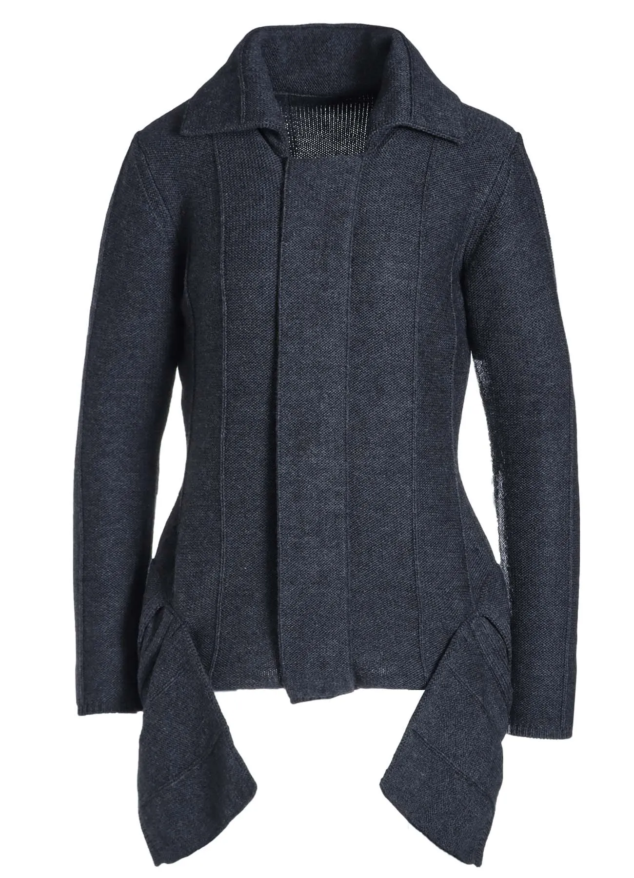 5G2P BACKSIDE KNIT POCKET DETAIL CARDIGAN sold by Yohji Yamamoto product image thumbnail 2
