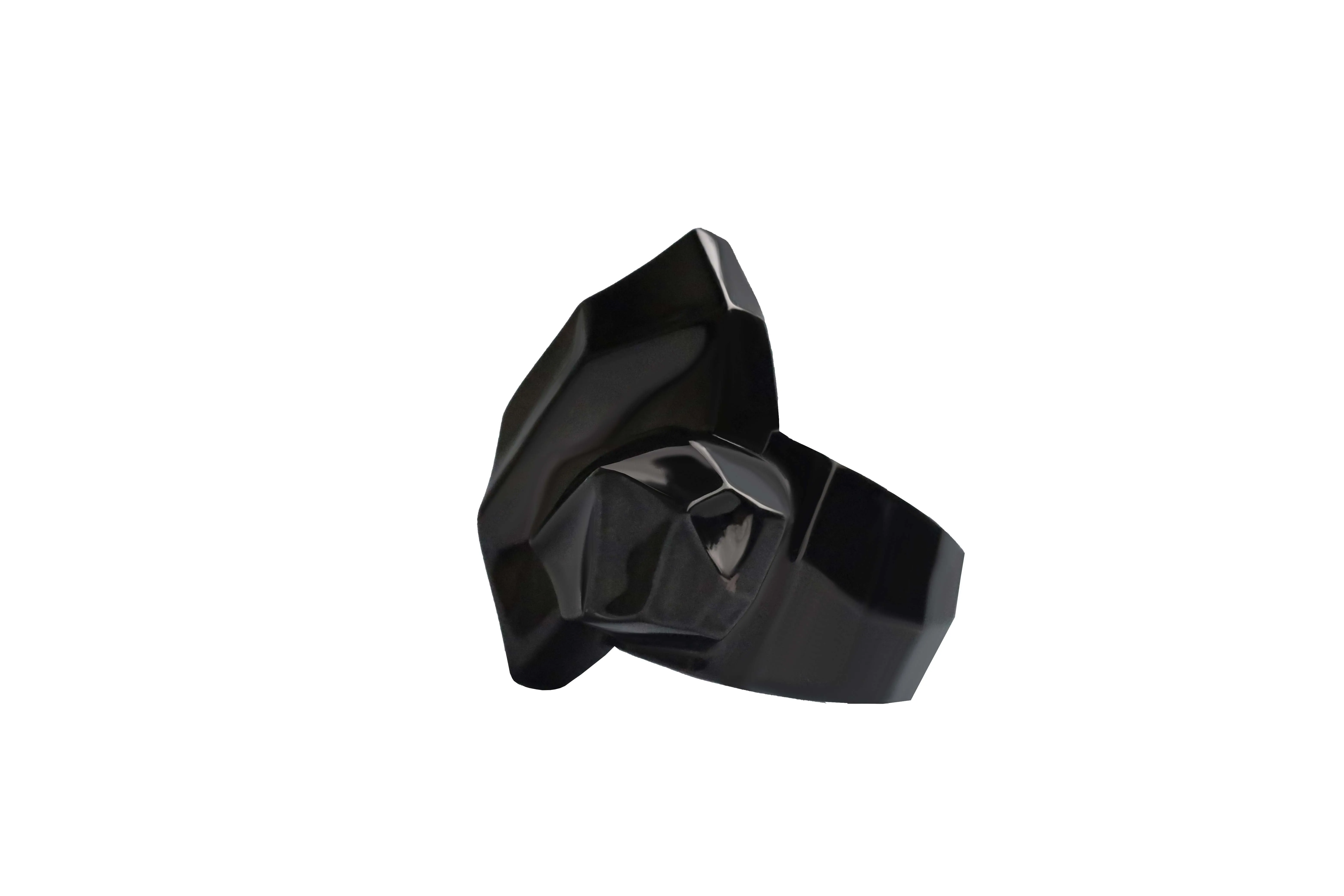 BRASS BOULDER RING BLK sold by Yohji Yamamoto product image thumbnail 4