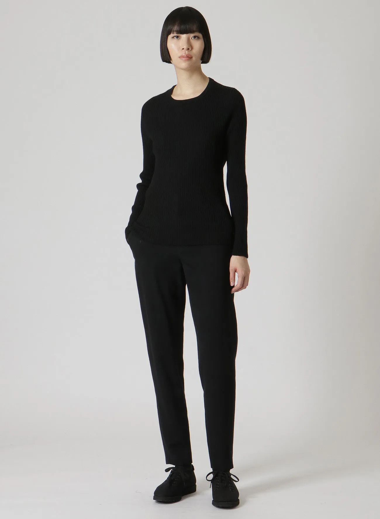 RIB 12G ROUND NECK RIB PO sold by Yohji Yamamoto product image thumbnail 3