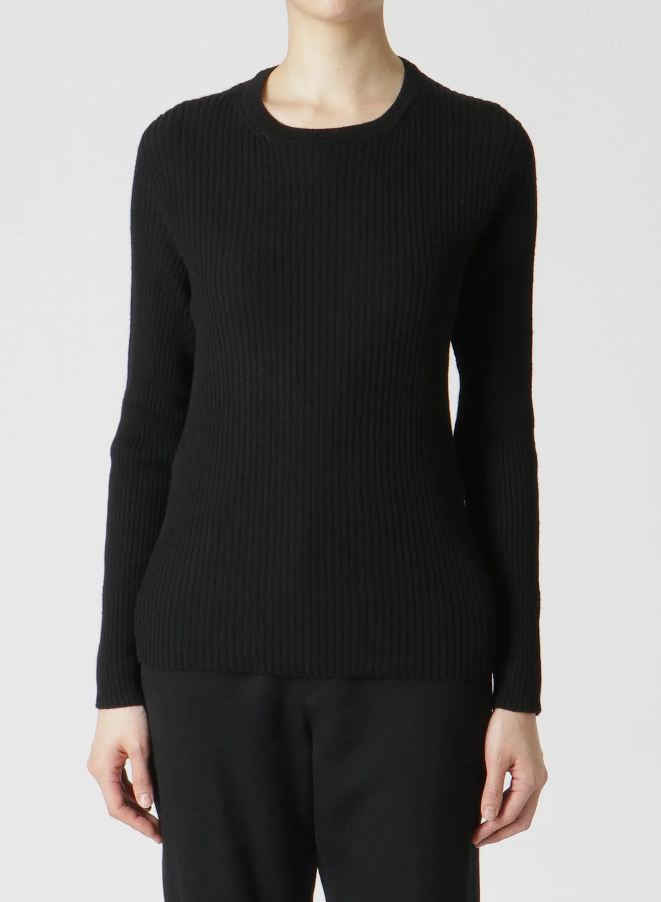 RIB 12G ROUND NECK RIB PO sold by Yohji Yamamoto product image thumbnail 2