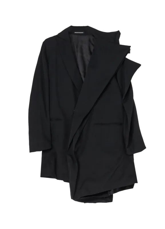 GABARDINE L BOX SLEEVE OVERSIZED COAT sold by Yohji Yamamoto