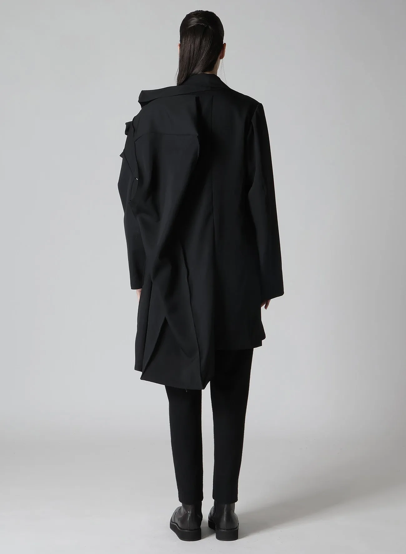 GABARDINE L BOX SLEEVE OVERSIZED COAT sold by Yohji Yamamoto product image thumbnail 5