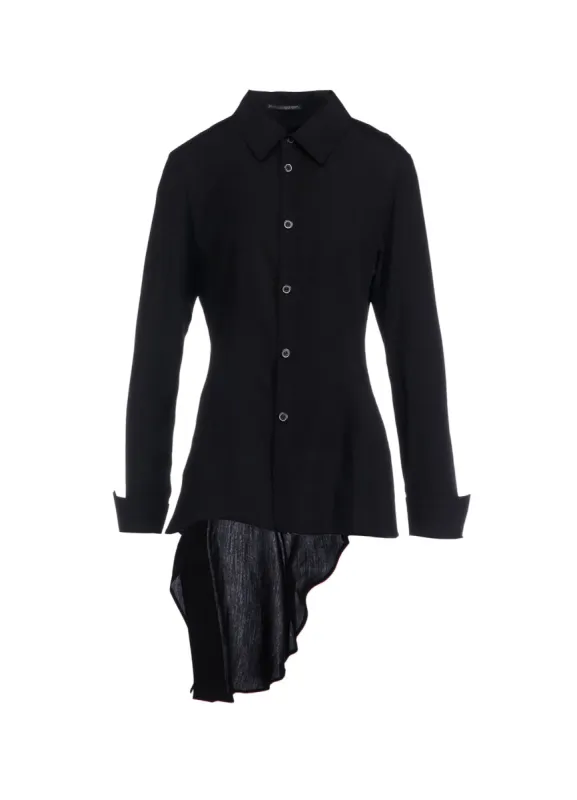 CELLULOSE POPLIN SAILOR CUTTING BLOUSE made by Yohji Yamamoto