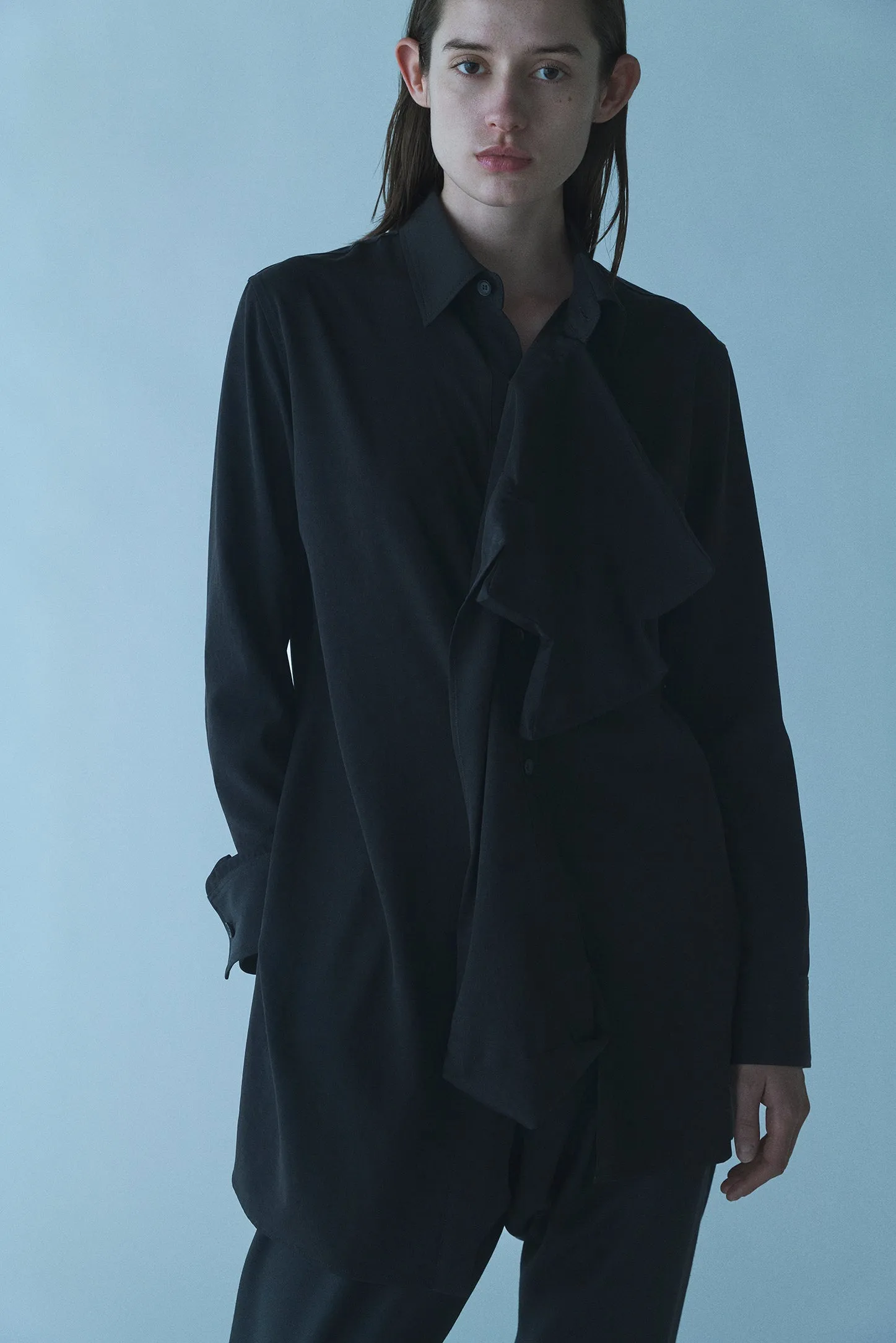 TA/PE CREPE DE CHINE L BOX DETAIL BLOUSE sold by Yohji Yamamoto product image thumbnail 2