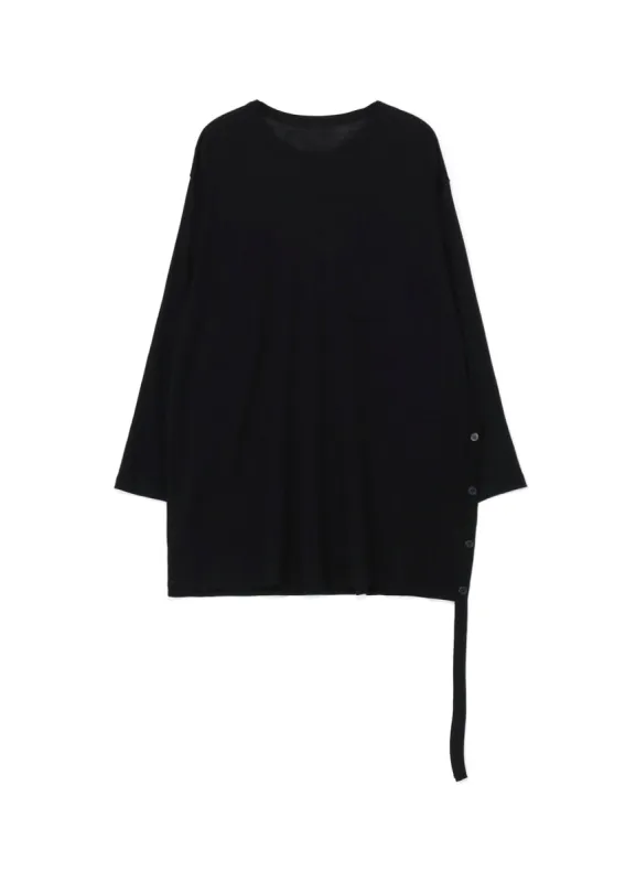 WOOL CHIFFON SIDE TAB LONG SLV T sold by Yohji Yamamoto
