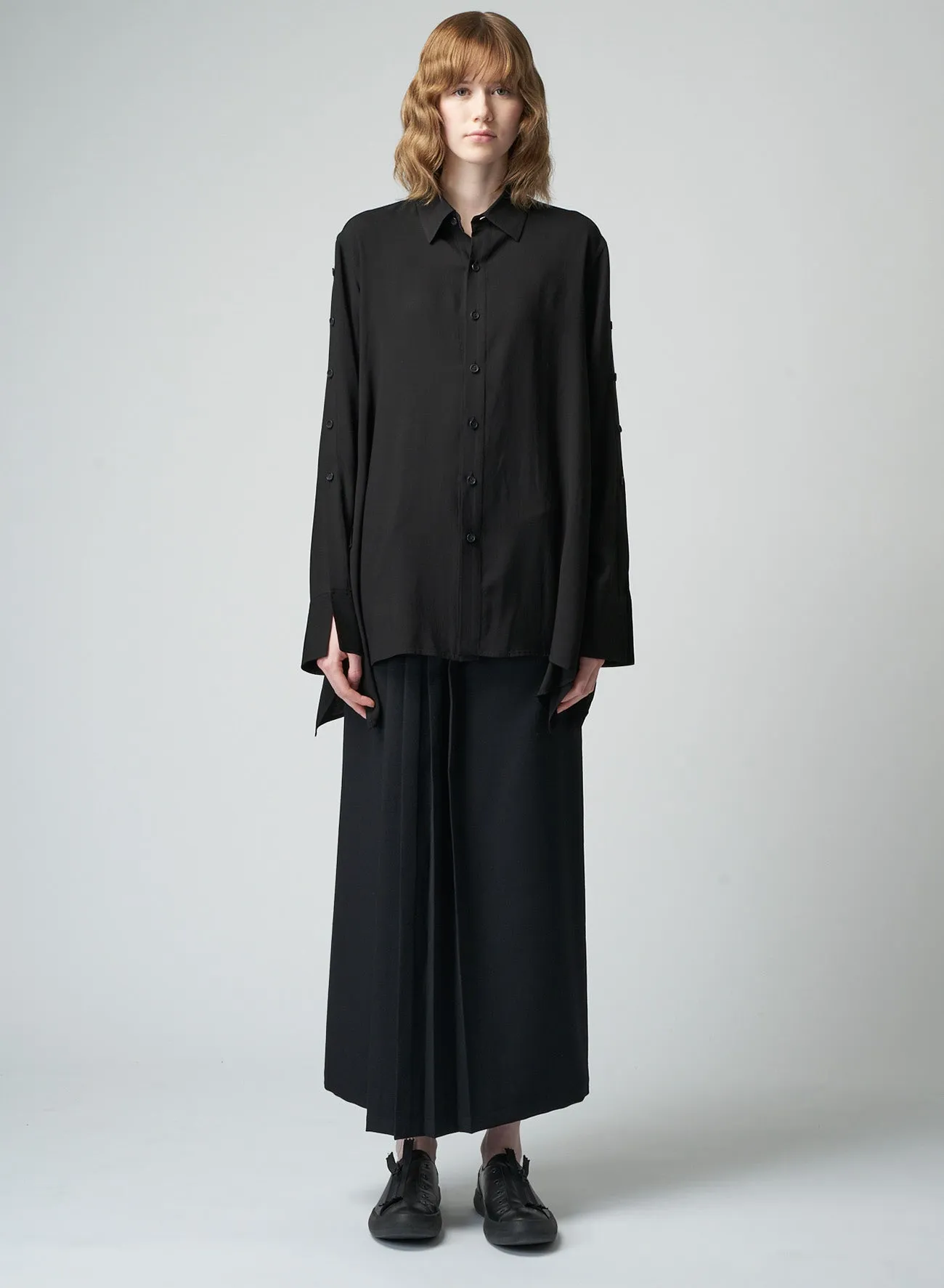 GABARDINE F PLEATED SKIRT sold by Yohji Yamamoto product image thumbnail 3