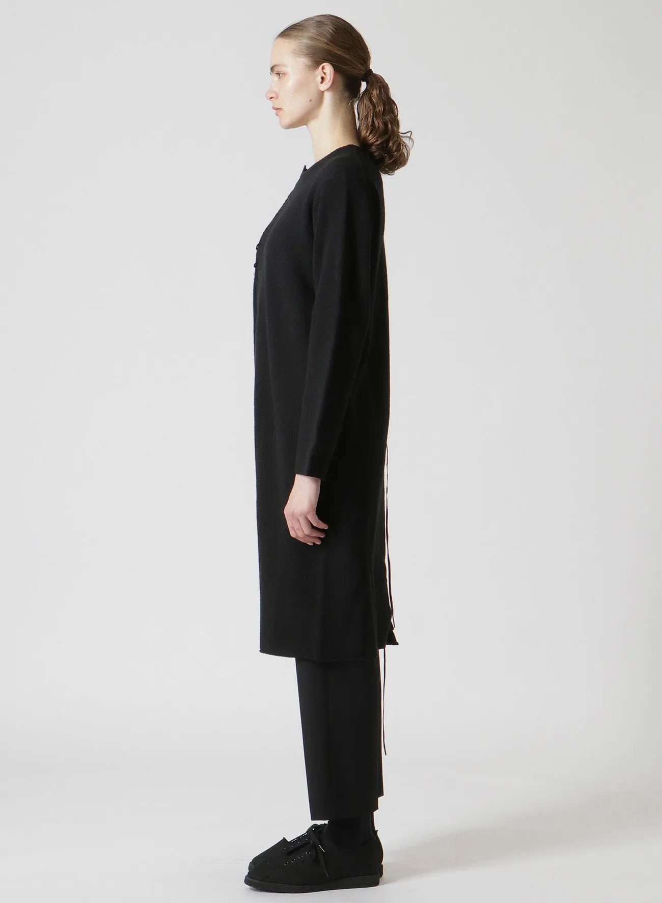 PLAIN ST LEATHER STRING ROUND NECK DRESS sold by Yohji Yamamoto product image thumbnail 4