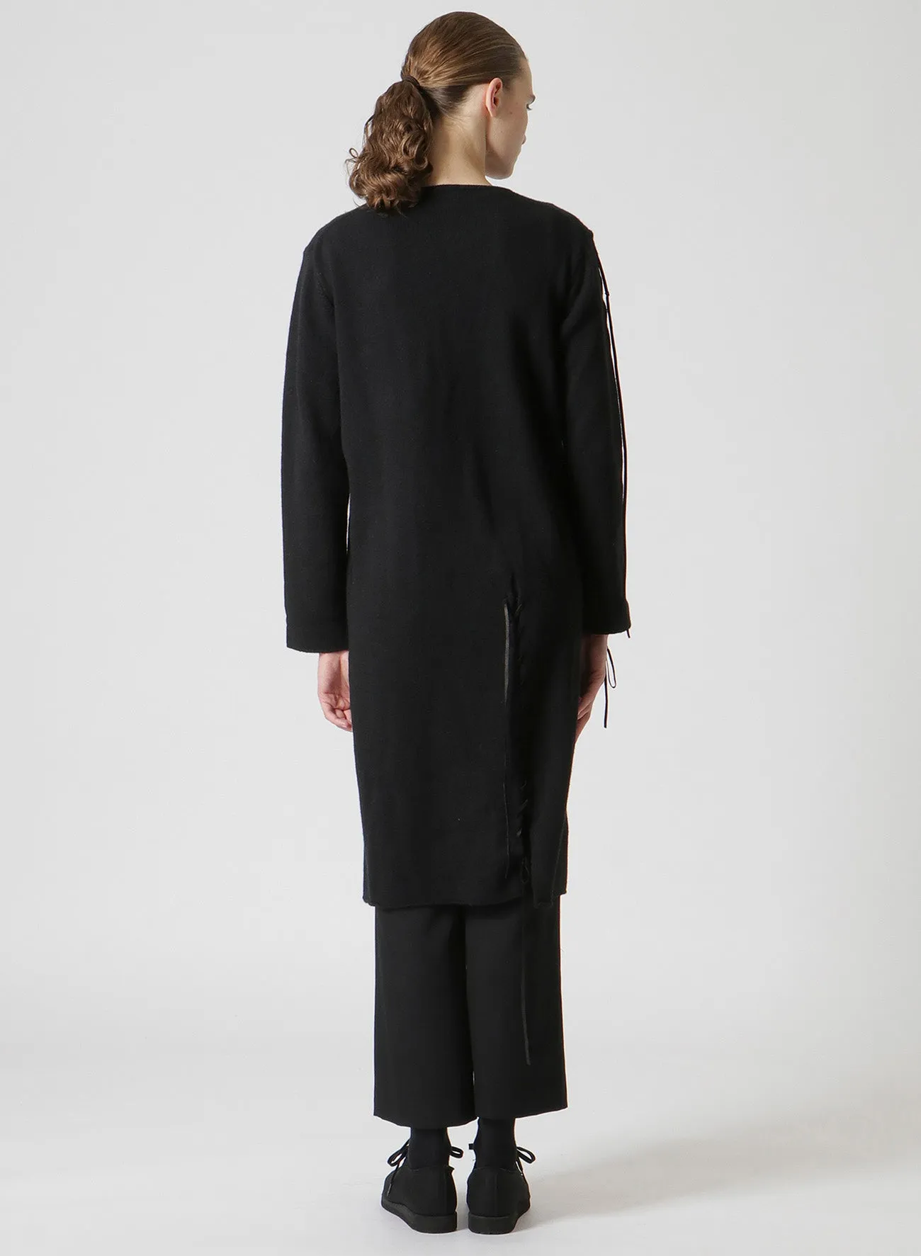 PLAIN ST LEATHER STRING ROUND NECK DRESS sold by Yohji Yamamoto product image thumbnail 5