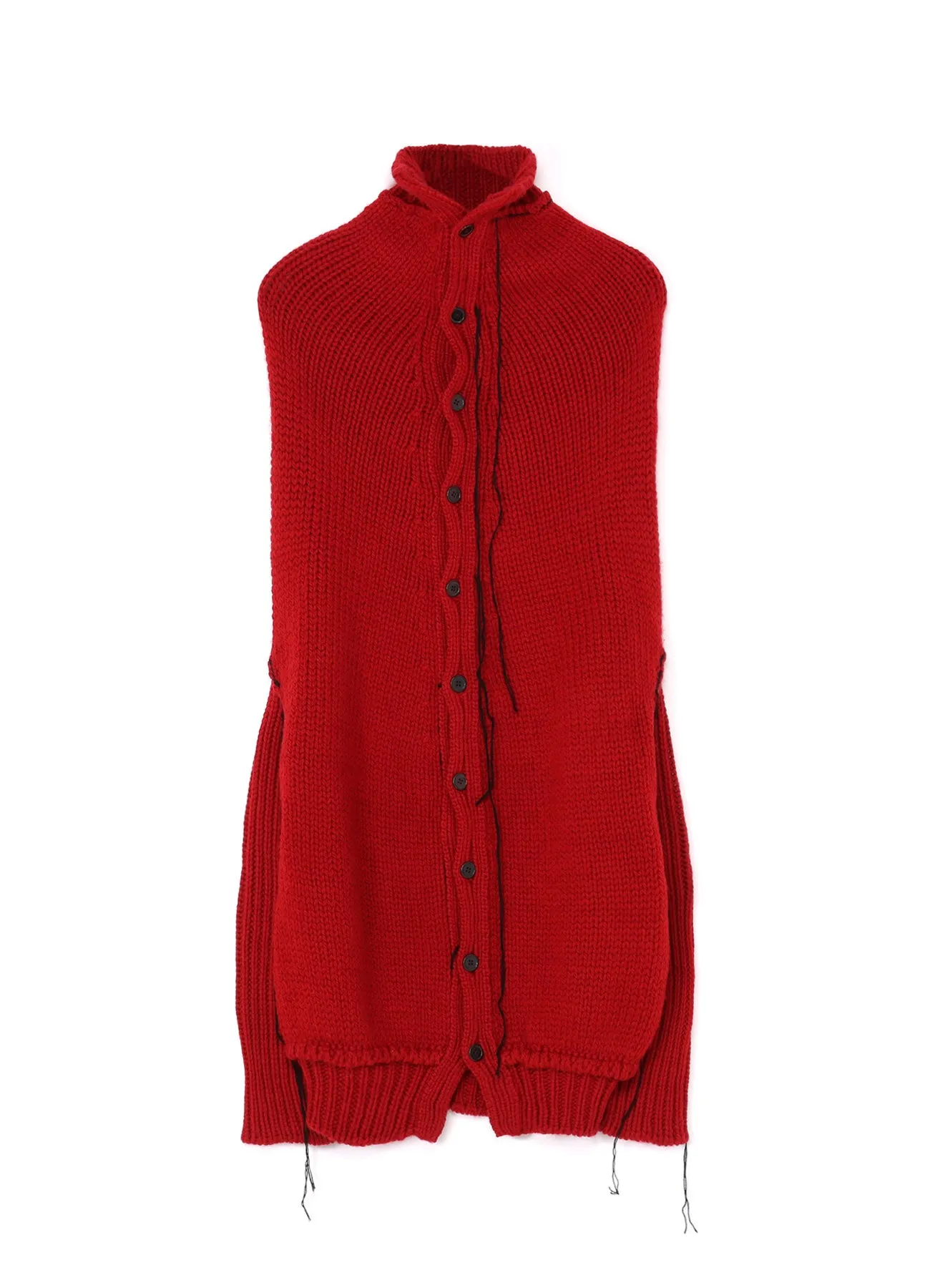 NEEDLE ST SINGLE+1X1RIB LONG SLV THREAD TURTLE sold by Yohji Yamamoto