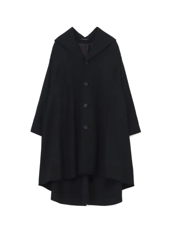 GABARDINE B COLLAR FLARE COAT sold by Yohji Yamamoto