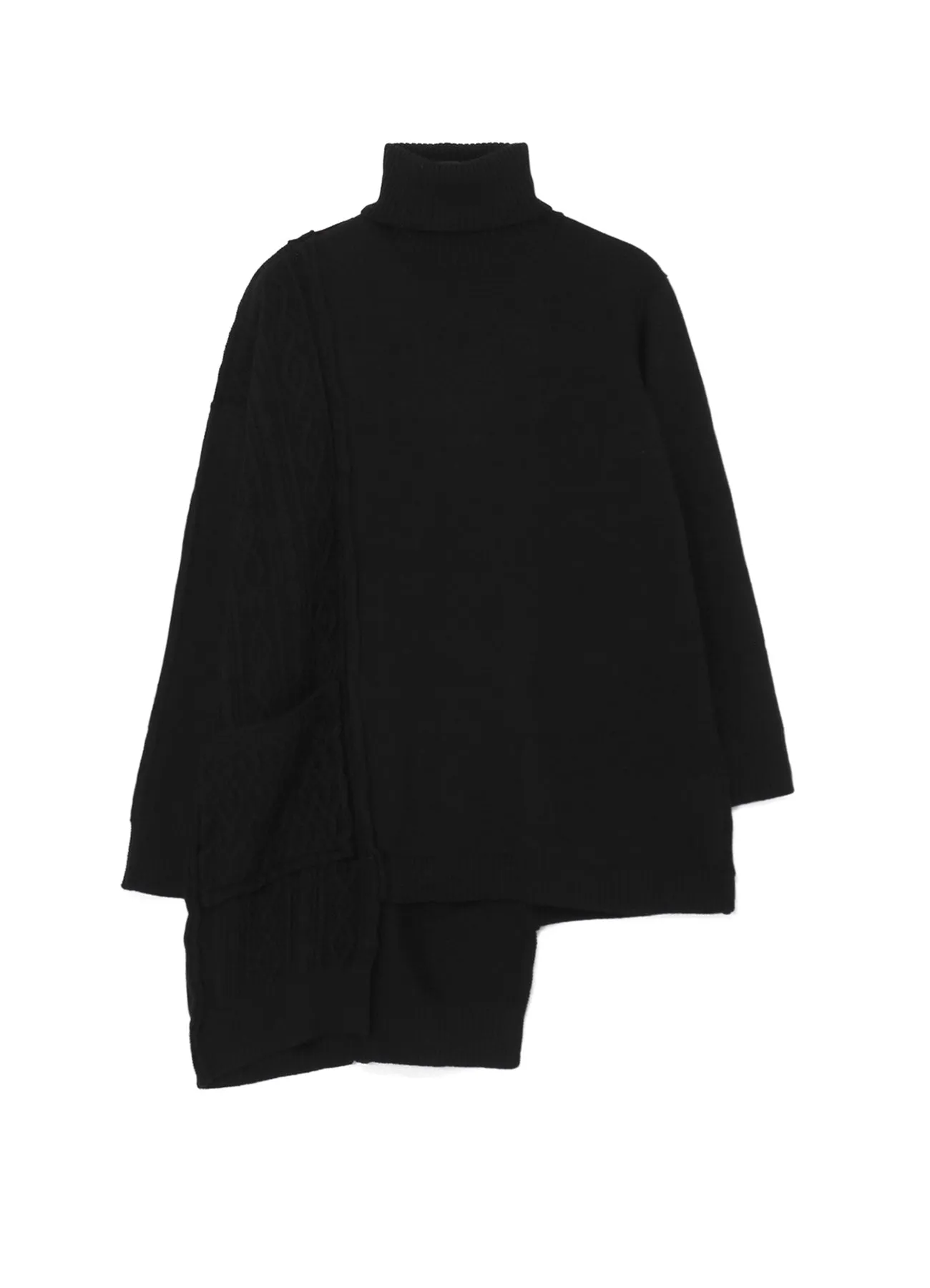 PANELED TURTLE NECK PO sold by Yohji Yamamoto