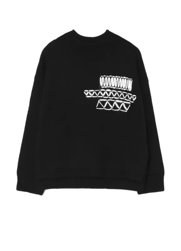 EMBROIDERY PLAIN ST EMBROIDERY HIGH NECK PO sold by Yohji Yamamoto