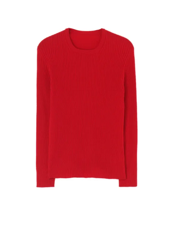 RIB 12G ROUND NECK RIB PO sold by Yohji Yamamoto