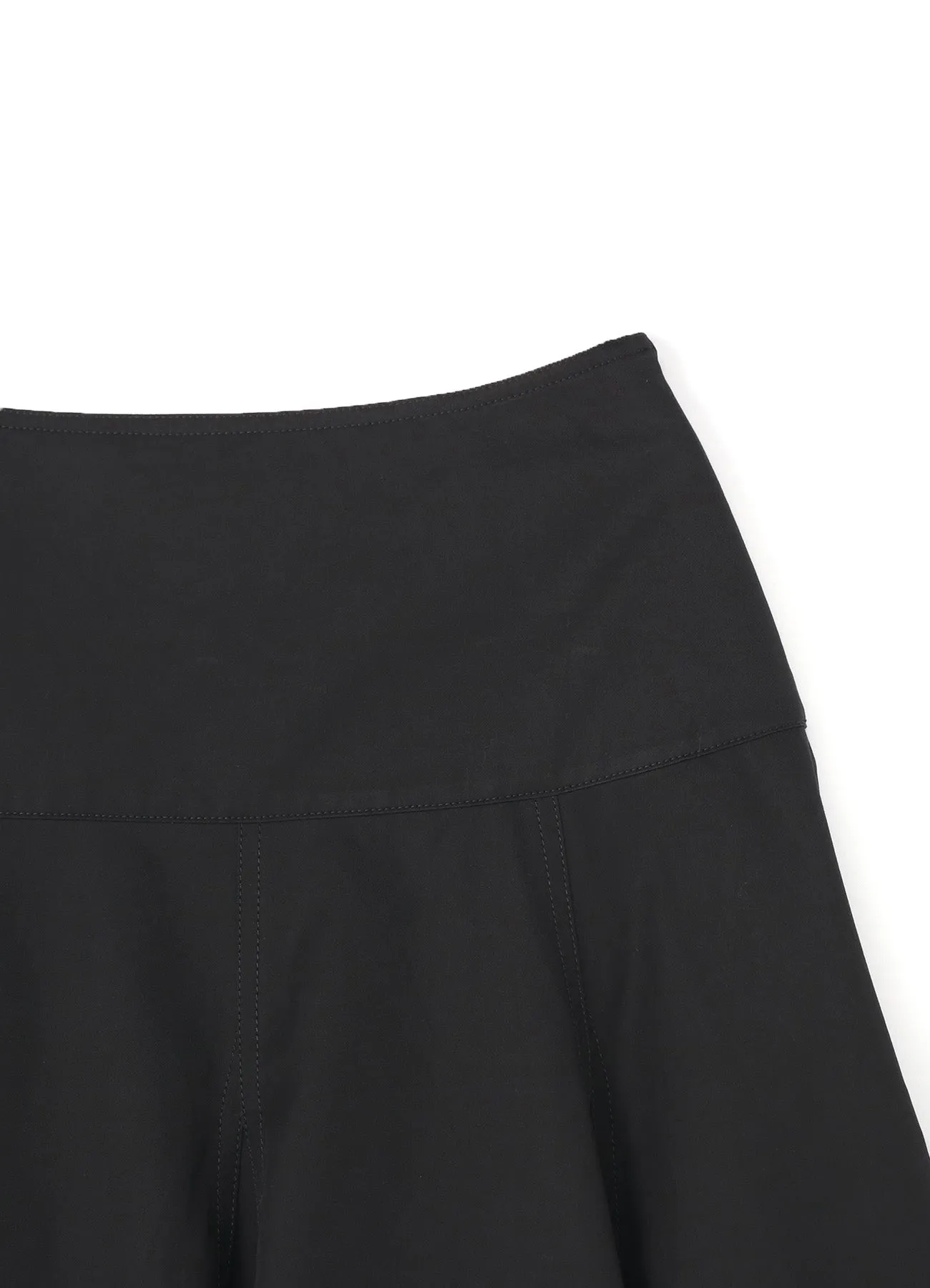 COTTON GABARDINE FLARE SKT sold by Yohji Yamamoto product image thumbnail 4