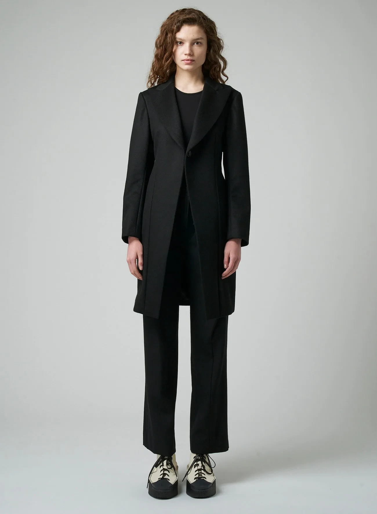 W/CA BEAVER PEAKED LAPEL SINGLE B JACKET sold by Yohji Yamamoto product image thumbnail 3