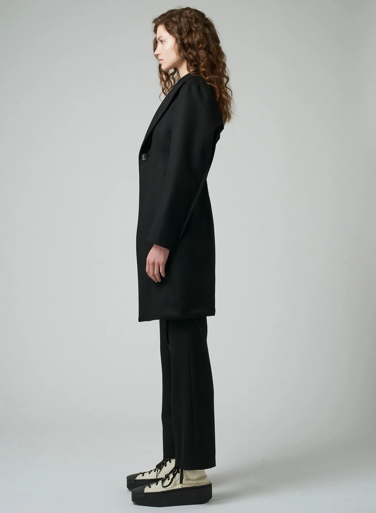 W/CA BEAVER PEAKED LAPEL SINGLE B JACKET sold by Yohji Yamamoto product image thumbnail 4