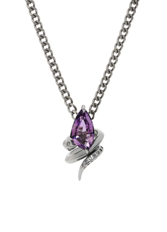 BKRh/WD AM SNAKE PENDANT RH made by Yohji Yamamoto