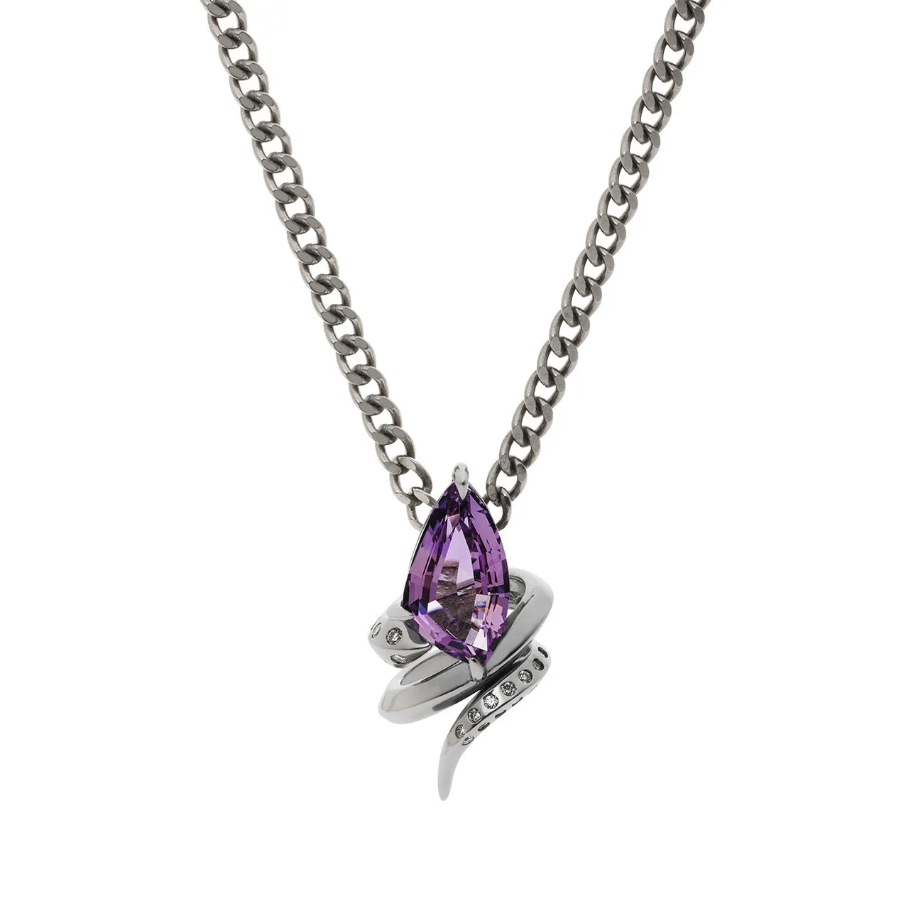 BKRh/WD AM SNAKE PENDANT RH sold by Yohji Yamamoto product image thumbnail 2