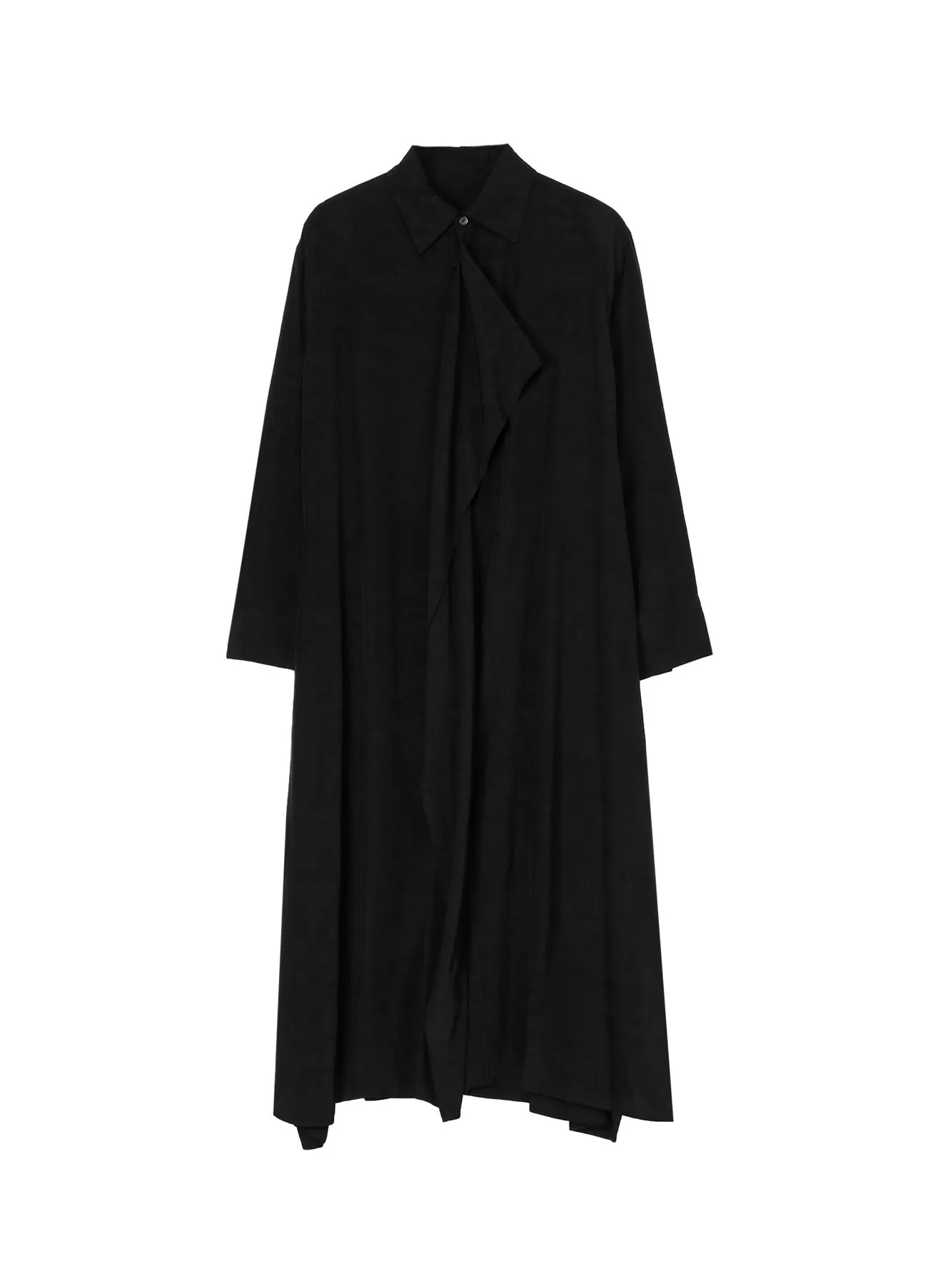SPUN RY CLOTH R-DRAPED SHIRT DRESS sold by Yohji Yamamoto