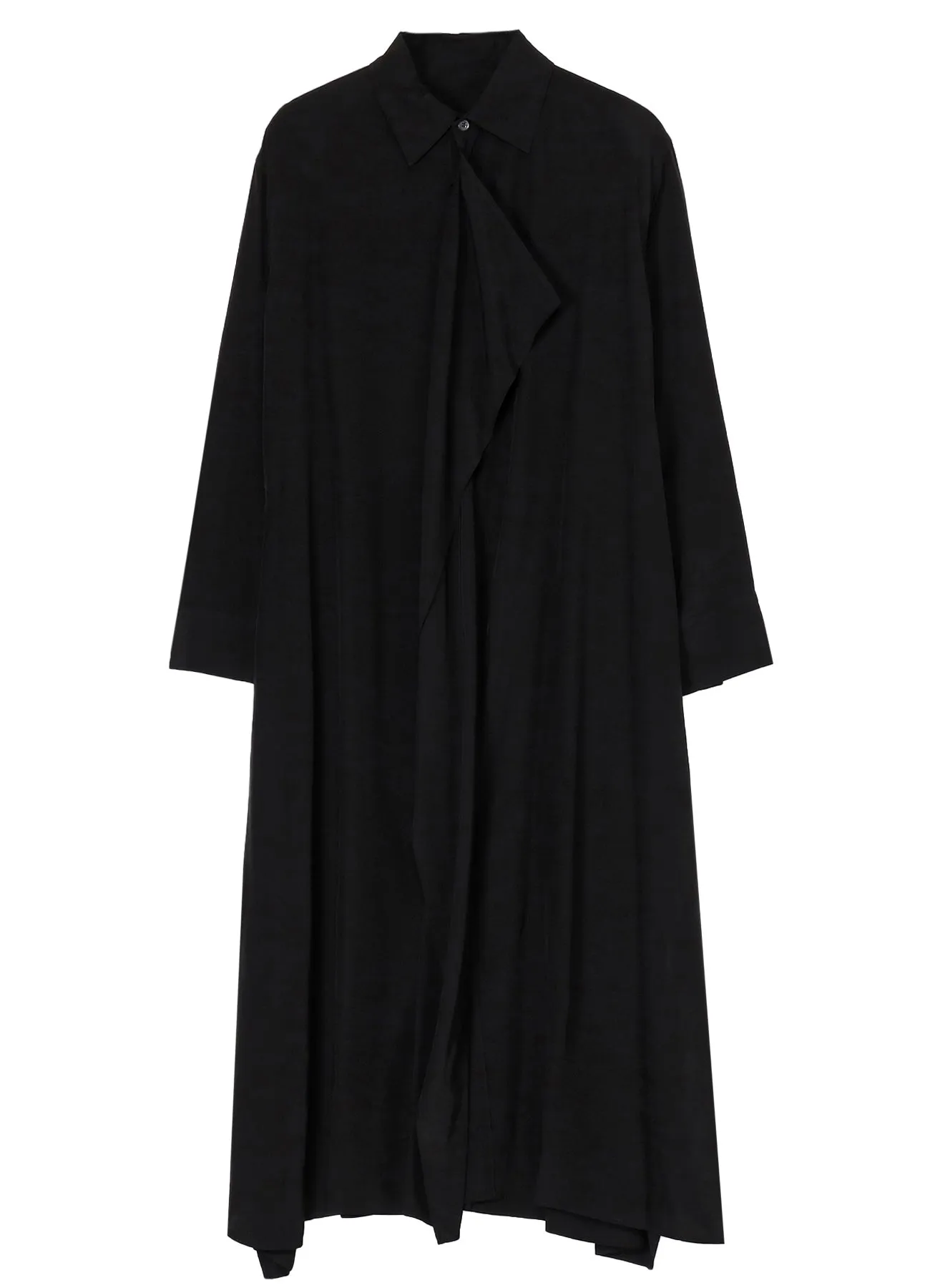 SPUN RY CLOTH R-DRAPED SHIRT DRESS sold by Yohji Yamamoto product image thumbnail 4