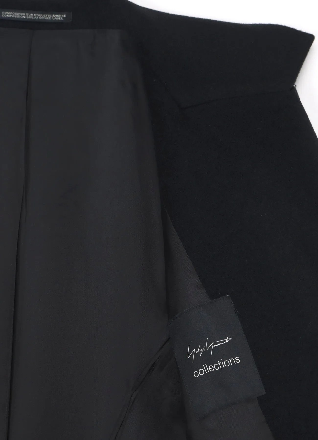 W/CA BEAVER BIG LAPEL DOUBLE COAT sold by Yohji Yamamoto product image thumbnail 4