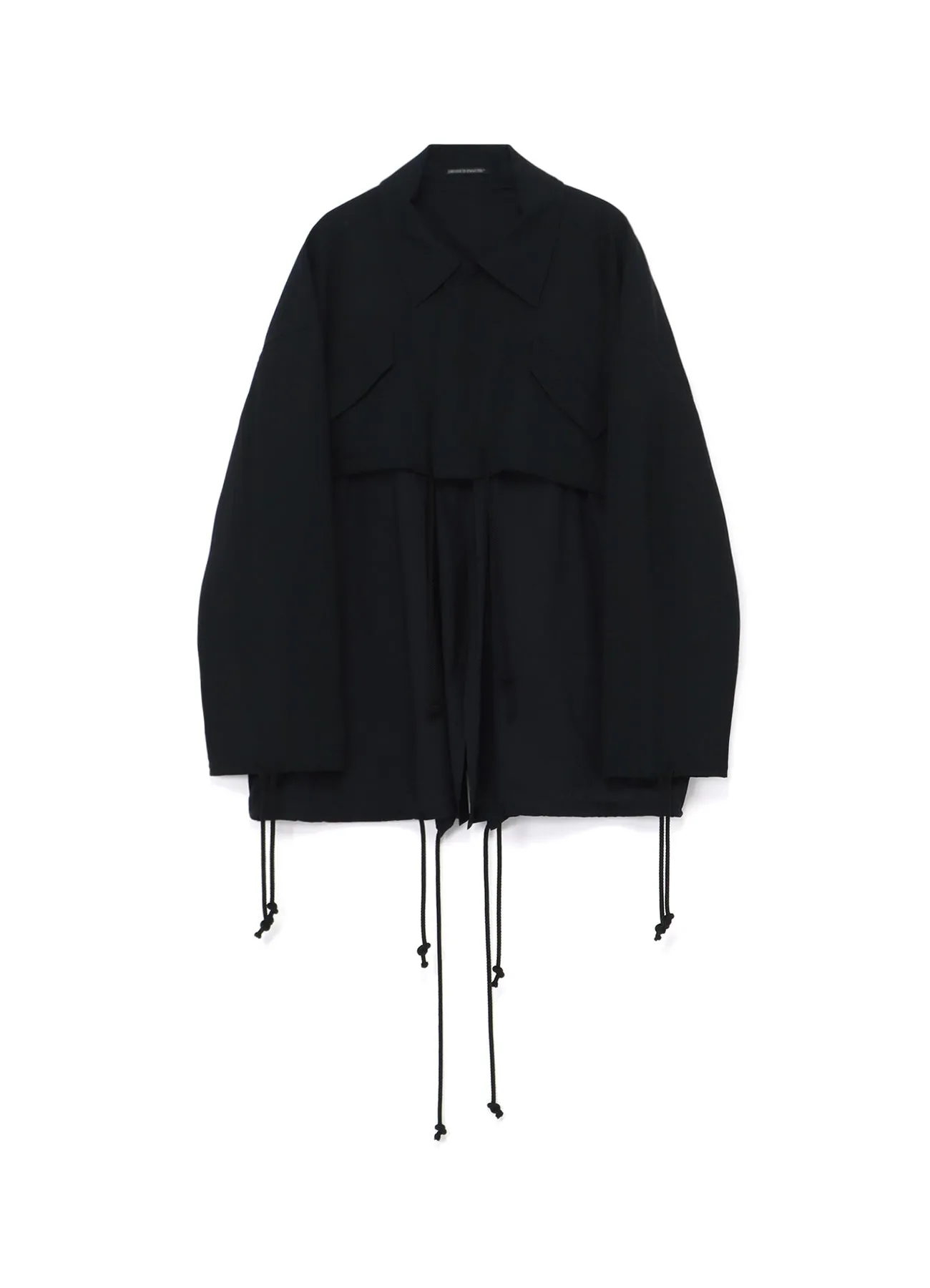 WOOL GABARDINE LAYERED MOD'S COAT sold by Yohji Yamamoto