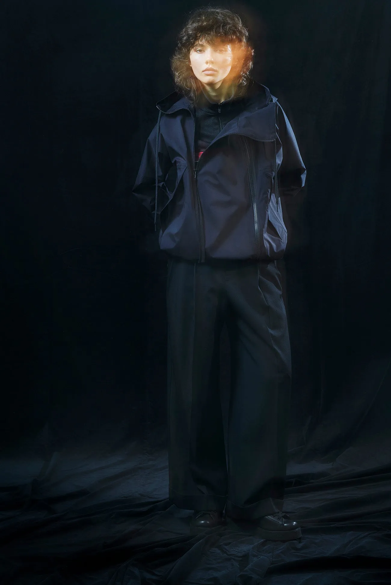 GABARDINE R-2 TUCKS BAGGY PANTS sold by Yohji Yamamoto product image thumbnail 2