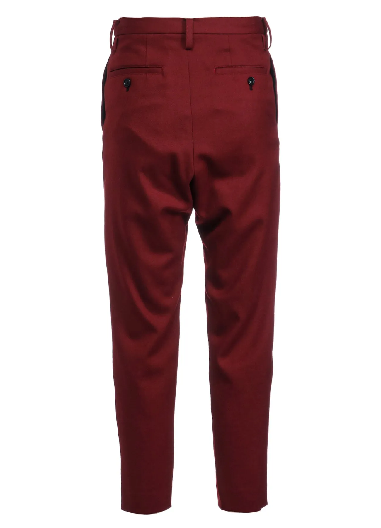 2/60 HIGH COUNT FLANNEL PIN TUCKED SLIM PANTS sold by Yohji Yamamoto product image thumbnail 3