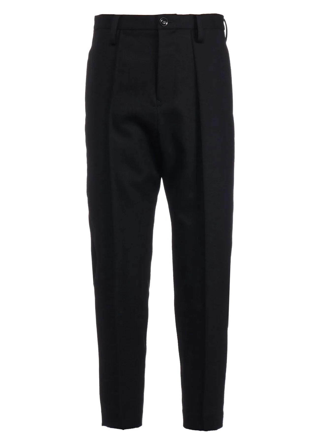 2/60 HIGH COUNT FLANNEL PIN TUCKED SLIM PANTS sold by Yohji Yamamoto product image thumbnail 2
