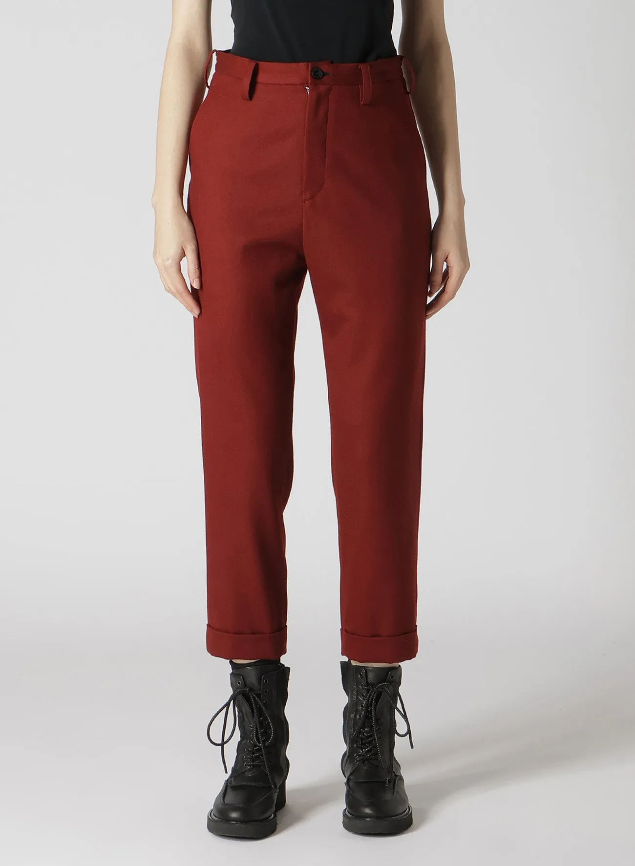 2/60 HIGH COUNT FLANNEL MACKIN SLIM PANTS sold by Yohji Yamamoto product image thumbnail 4