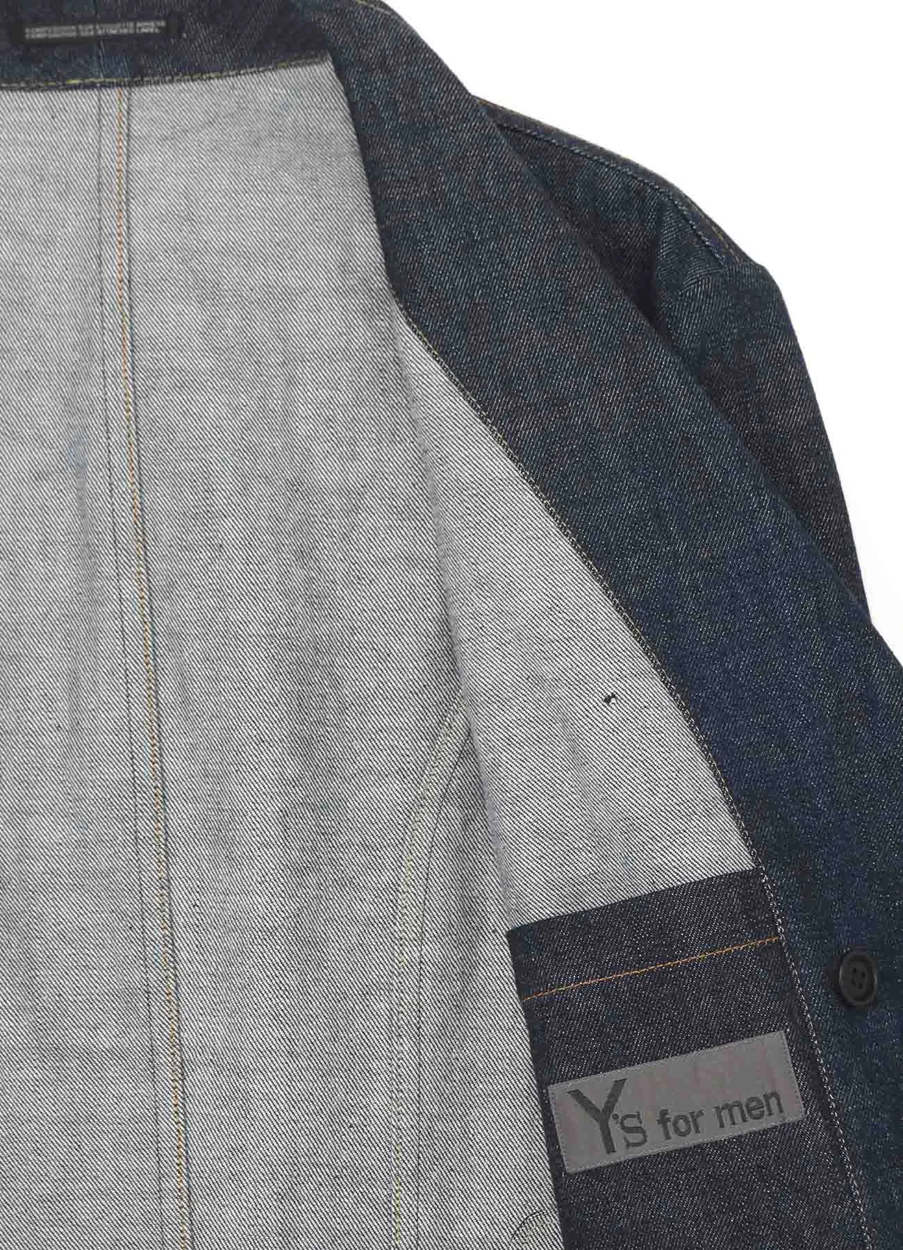 12oz DENIM JACKET WITH COLOR COMBI STITCH sold by Yohji Yamamoto product image thumbnail 4