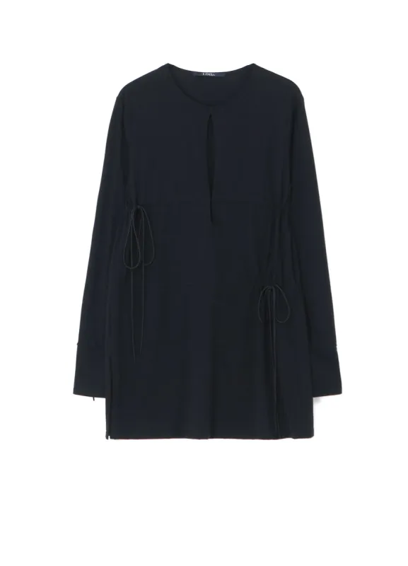 100/2 COTTON JERSEY GATHER LONG T sold by Yohji Yamamoto