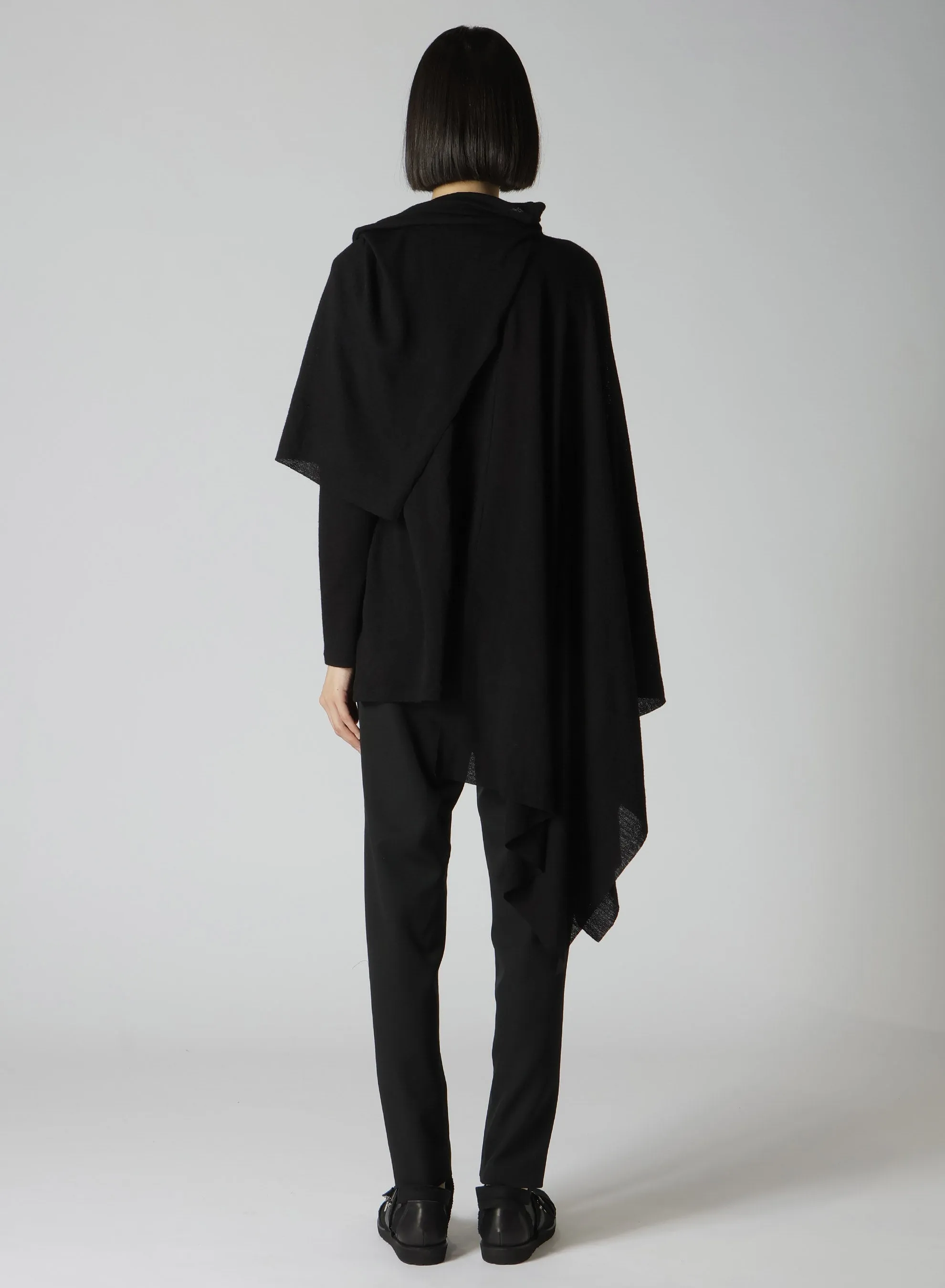1/60 WOOL SILK CREPE ASYMMETRY DRAPED PO sold by Yohji Yamamoto product image thumbnail 5