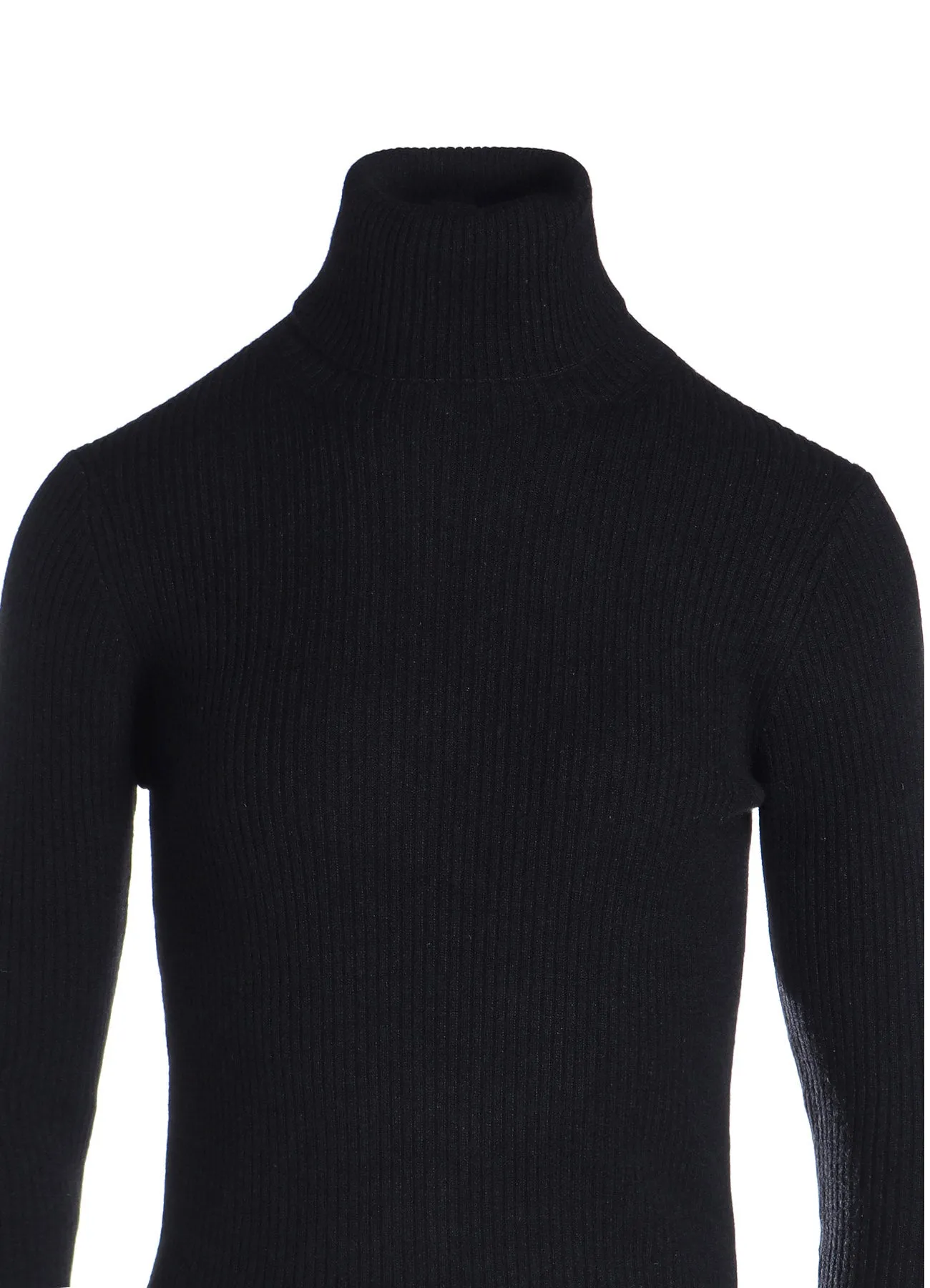 12G1P 2X2 RIB RIBBED TURTLE NECK PO sold by Yohji Yamamoto product image thumbnail 5