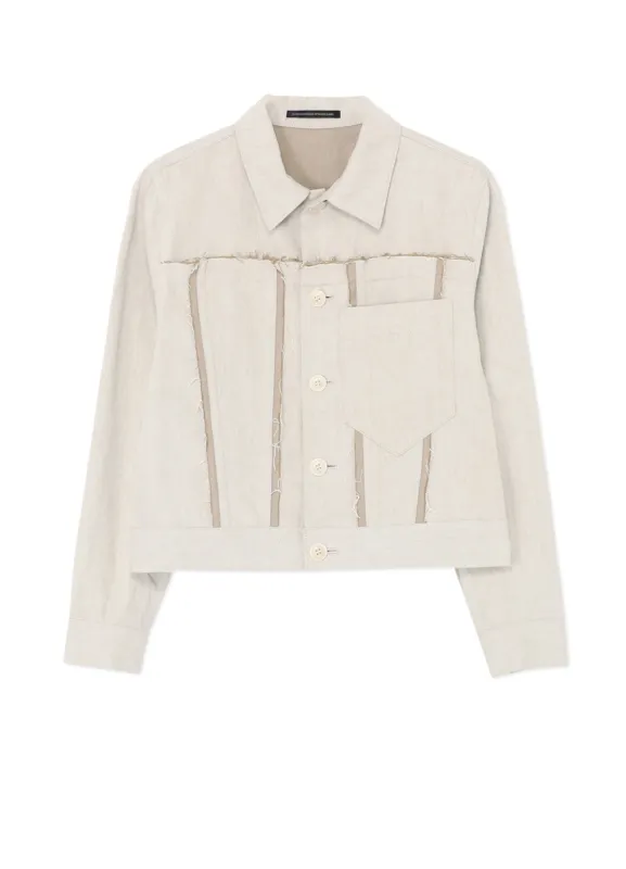 10oz DENIM PANELLED JACKET sold by Yohji Yamamoto