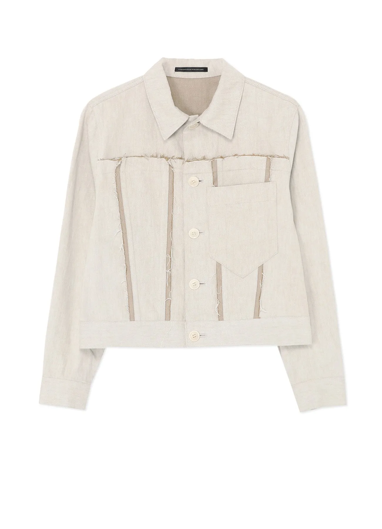 10oz DENIM PANELLED JACKET sold by Yohji Yamamoto