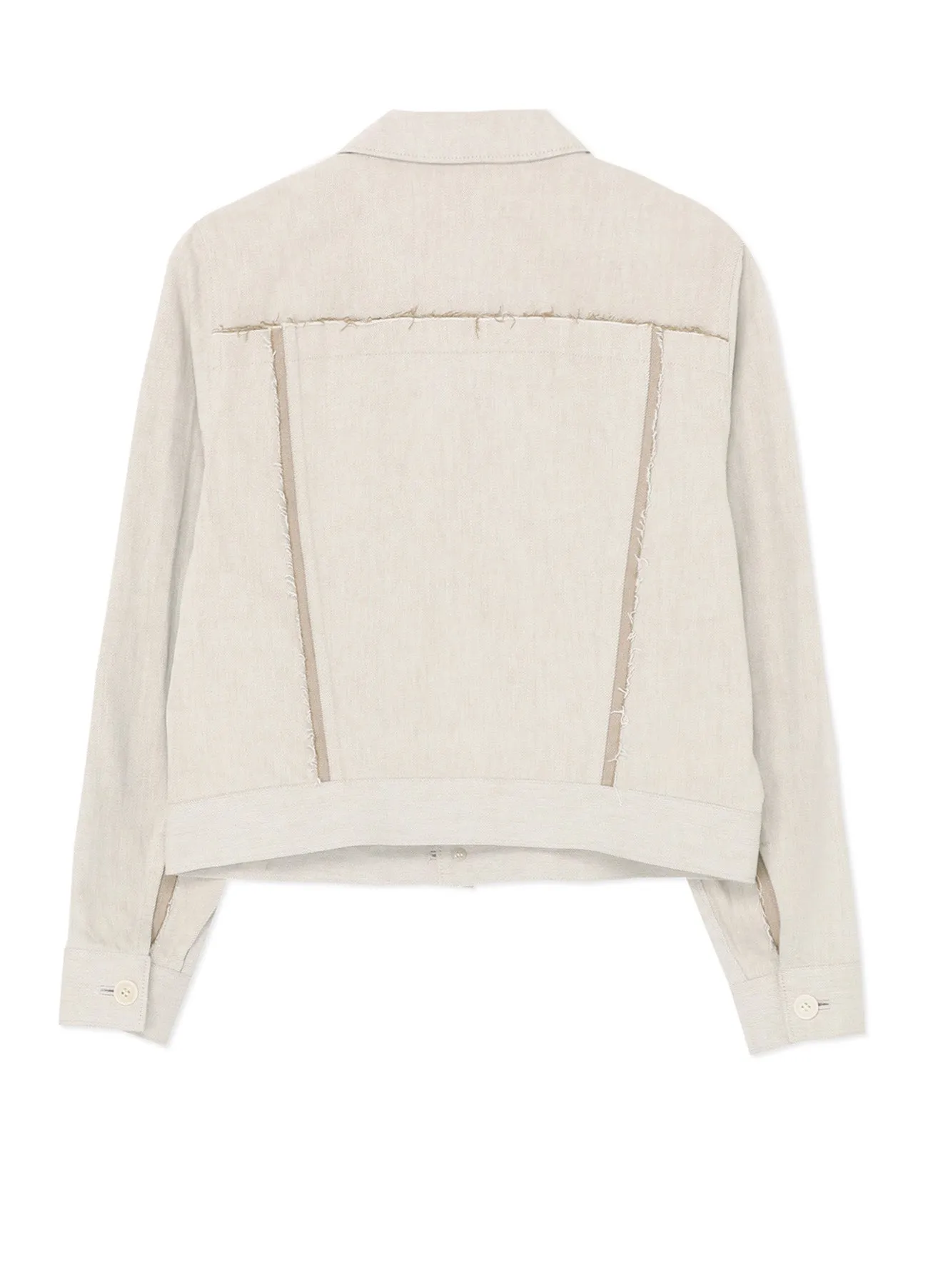 10oz DENIM PANELLED JACKET sold by Yohji Yamamoto product image thumbnail 3